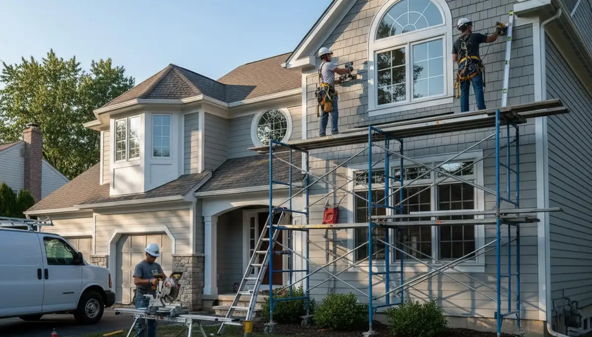 Siding installation in Cleveland, OH by professional siding contractors