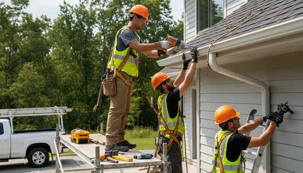 Cleveland, OH gutter installation by FX Remodeling & Exteriors for home rain and snowmelt protection