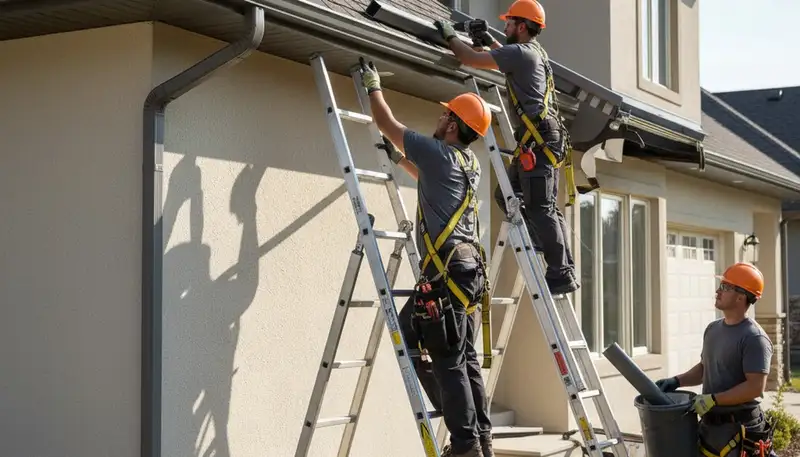 Cleveland, OH gutter repair by FX Remodeling & Exteriors for leaks, sagging, and storm damage