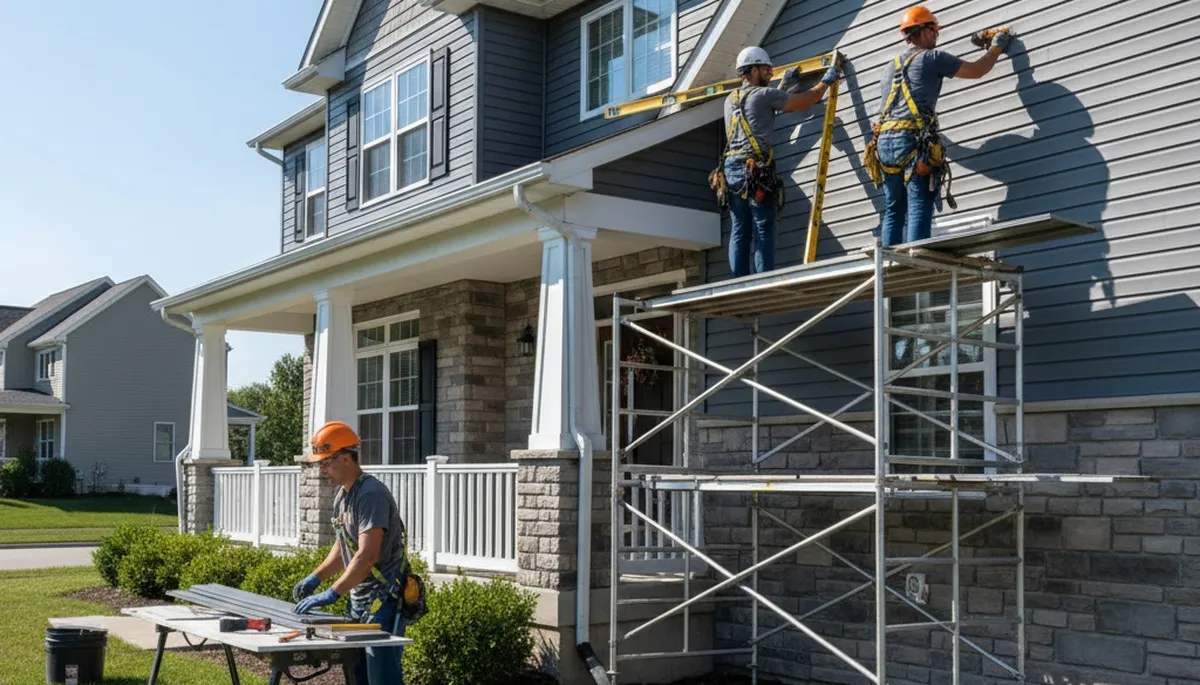 Cleveland, OH siding contractor exterior home siding installation for residential property