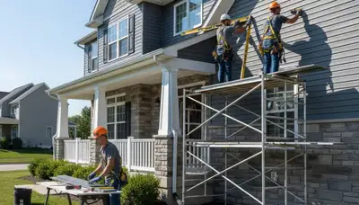 Cleveland, OH siding contractor exterior home siding installation for residential property