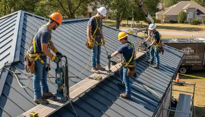 Metal roofing installation in Cleveland, OH for durable lake-effect snow and ice protection