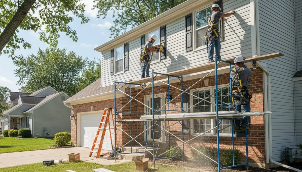 Siding installation in Cleveland, OH for a home exterior by a professional siding contractor