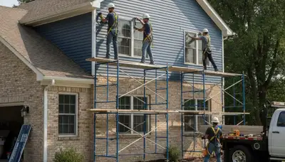 Siding installation team in Cleveland, OH providing professional home exterior replacement services