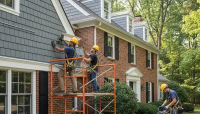 Cleveland, OH siding contractor service page image for residential siding installation and replacement