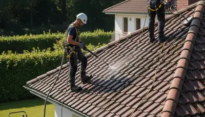 Roof cleaning in Cleveland, OH for siding and exterior maintenance by FX Remodeling & Exteriors
