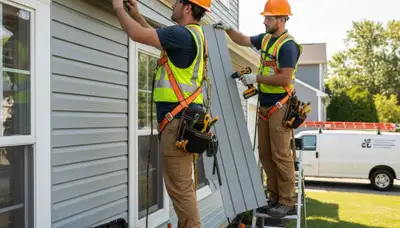 Cleveland, OH vinyl siding repair by FX Remodeling & Exteriors for cracked and storm-damaged siding