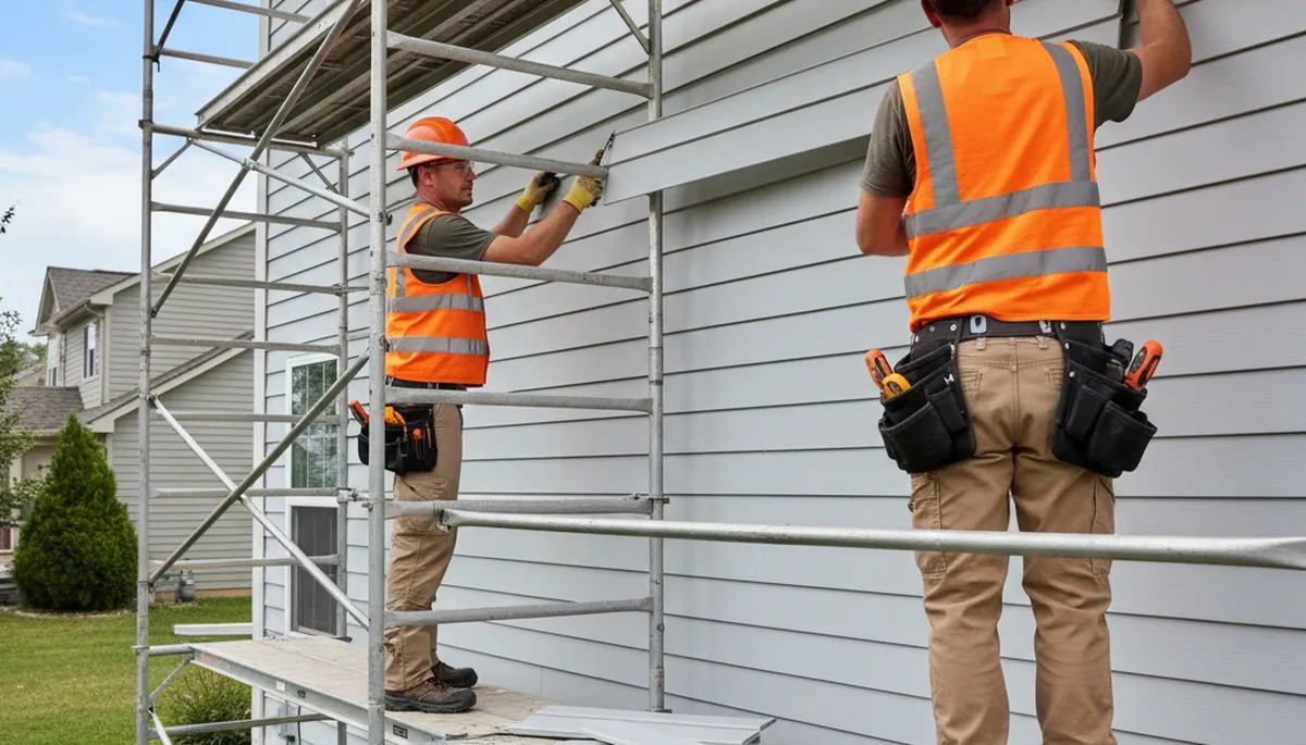 Cleveland, OH vinyl siding repair for cracked and storm-damaged siding by FX Remodeling & Exteriors