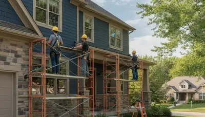 Siding installation in Cleveland, OH for a home exterior by a professional siding contractor