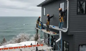 Gutter installation for lake-effect weather in Cleveland, OH for siding and home protection